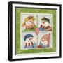 Four Snowmen-Debbie McMaster-Framed Giclee Print