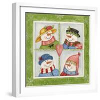 Four Snowmen-Debbie McMaster-Framed Giclee Print