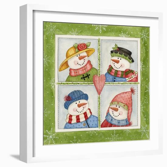 Four Snowmen-Debbie McMaster-Framed Giclee Print