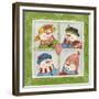 Four Snowmen-Debbie McMaster-Framed Giclee Print