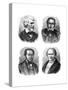 Four Social Theorists: Carlyle, Owen, Fourier and Proudhon-null-Stretched Canvas