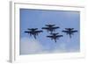Four Spanish Air Force F-18M Hornets Fly in Formation Above Spain-Stocktrek Images-Framed Photographic Print