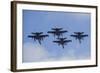 Four Spanish Air Force F-18M Hornets Fly in Formation Above Spain-Stocktrek Images-Framed Photographic Print