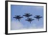 Four Spanish Air Force F-18M Hornets Fly in Formation Above Spain-Stocktrek Images-Framed Photographic Print