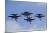 Four Spanish Air Force F-18M Hornets Fly in Formation Above Spain-Stocktrek Images-Mounted Photographic Print