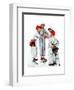 Four Sporting Boys: Baseball-Norman Rockwell-Framed Giclee Print