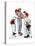 Four Sporting Boys: Baseball-Norman Rockwell-Stretched Canvas