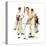 Four Sporting Boys: Golf-Norman Rockwell-Stretched Canvas