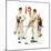 Four Sporting Boys: Golf-Norman Rockwell-Mounted Premium Giclee Print