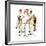 Four Sporting Boys: Golf-Norman Rockwell-Framed Giclee Print