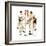 Four Sporting Boys: Golf-Norman Rockwell-Framed Giclee Print