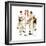 Four Sporting Boys: Golf-Norman Rockwell-Framed Giclee Print