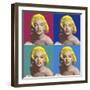 FOUR SQUARE MARILYN-CHRIS CONSANI-Framed Art Print