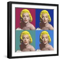 FOUR SQUARE MARILYN-CHRIS CONSANI-Framed Art Print