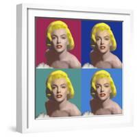 FOUR SQUARE MARILYN-CHRIS CONSANI-Framed Art Print