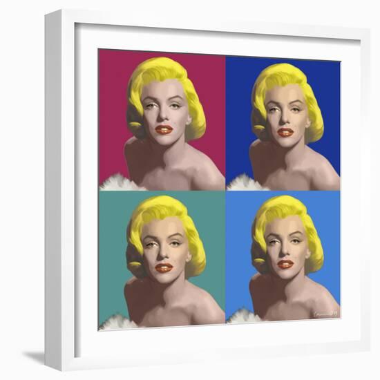 FOUR SQUARE MARILYN-CHRIS CONSANI-Framed Art Print