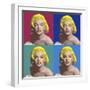 FOUR SQUARE MARILYN-CHRIS CONSANI-Framed Art Print