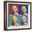 FOUR SQUARE MARILYN-CHRIS CONSANI-Framed Art Print