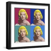 FOUR SQUARE MARILYN-CHRIS CONSANI-Framed Art Print