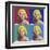 FOUR SQUARE MARILYN-CHRIS CONSANI-Framed Art Print