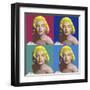 FOUR SQUARE MARILYN-CHRIS CONSANI-Framed Art Print