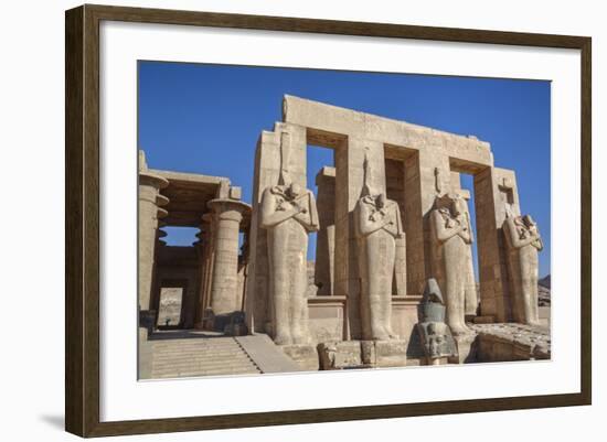 Four Statues of Osiris, Hypostyle Hall, the Ramesseum (Mortuary Temple of Ramese Ii)-Richard Maschmeyer-Framed Photographic Print