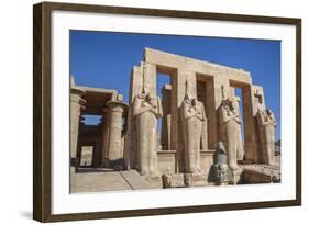 Four Statues of Osiris, Hypostyle Hall, the Ramesseum (Mortuary Temple of Ramese Ii)-Richard Maschmeyer-Framed Photographic Print