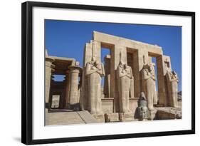 Four Statues of Osiris, Hypostyle Hall, the Ramesseum (Mortuary Temple of Ramese Ii)-Richard Maschmeyer-Framed Photographic Print