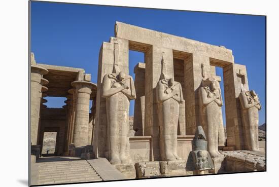 Four Statues of Osiris, Hypostyle Hall, the Ramesseum (Mortuary Temple of Ramese Ii)-Richard Maschmeyer-Mounted Photographic Print