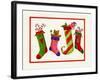 Four Stockings-Beverly Johnston-Framed Giclee Print