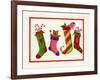 Four Stockings-Beverly Johnston-Framed Giclee Print