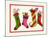 Four Stockings-Beverly Johnston-Mounted Giclee Print