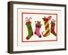 Four Stockings-Beverly Johnston-Framed Giclee Print