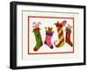Four Stockings-Beverly Johnston-Framed Giclee Print