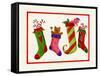 Four Stockings-Beverly Johnston-Framed Stretched Canvas