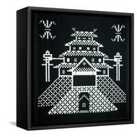 Four-Story Castle-null-Framed Stretched Canvas