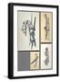 Four Studies - Aircraft and Ships-Laurence Fish-Framed Giclee Print