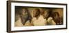 Four Studies of a Male Head-Peter Paul Rubens-Framed Art Print