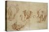 Four Studies of an Elephant-Giulio Romano-Stretched Canvas