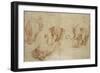 Four Studies of an Elephant-Giulio Romano-Framed Giclee Print