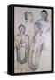 Four Studies of Dancers-Edgar Degas-Framed Stretched Canvas