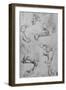 'Four Studies of Horses' Legs', c1480 (1945)-Leonardo Da Vinci-Framed Giclee Print