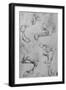 'Four Studies of Horses' Legs', c1480 (1945)-Leonardo Da Vinci-Framed Giclee Print