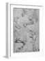 'Four Studies of Horses' Legs', c1480 (1945)-Leonardo Da Vinci-Framed Giclee Print