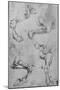 'Four Studies of Horses' Legs', c1480 (1945)-Leonardo Da Vinci-Mounted Giclee Print
