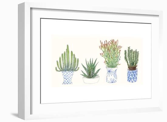 Four Succulents I-Melissa Wang-Framed Art Print