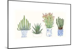 Four Succulents I-Melissa Wang-Mounted Art Print