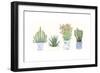 Four Succulents I-Melissa Wang-Framed Premium Giclee Print