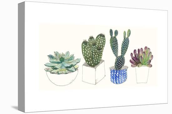 Four Succulents II-Melissa Wang-Stretched Canvas