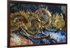 Four Sunflowers Gone To Seed-Vincent van Gogh-Framed Art Print